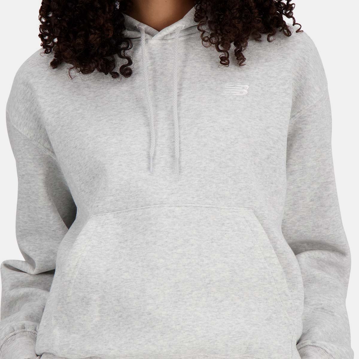 Sweatshirt com Capuz Casual de Mulher Sport Essentials French Terry Cinzento-4