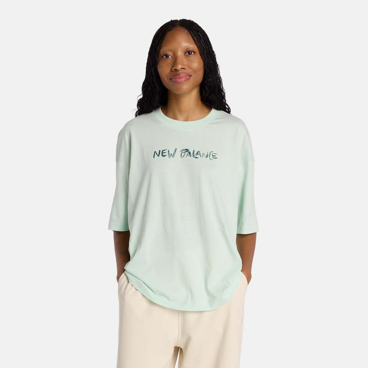 Imagem 0 de T-shirt Casual de Mulher Oversized Visibly Loved