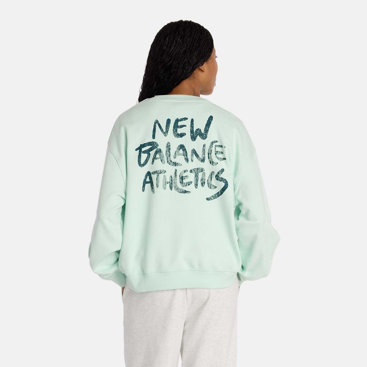 Sweatshirt Casual de Mulher Visibly Loved Verde-menta-3