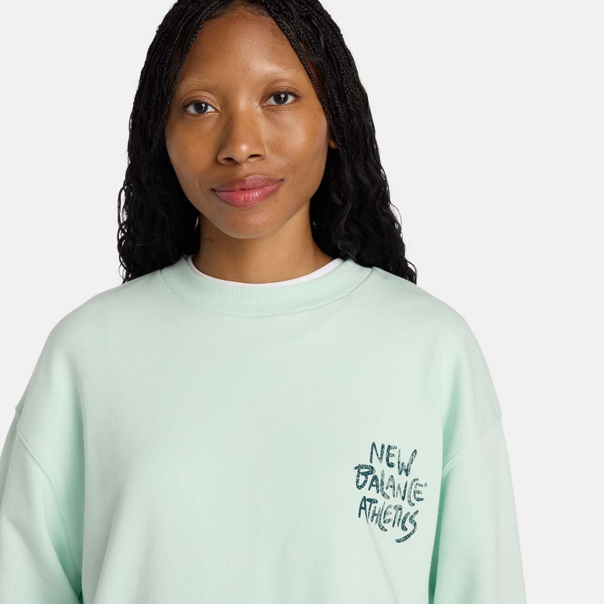 Sweatshirt Casual de Mulher Visibly Loved Verde-menta-4