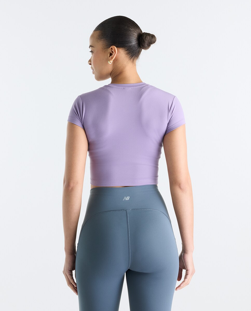 T-shirt de Training de Mulher Harmony Fitted Roxo-3