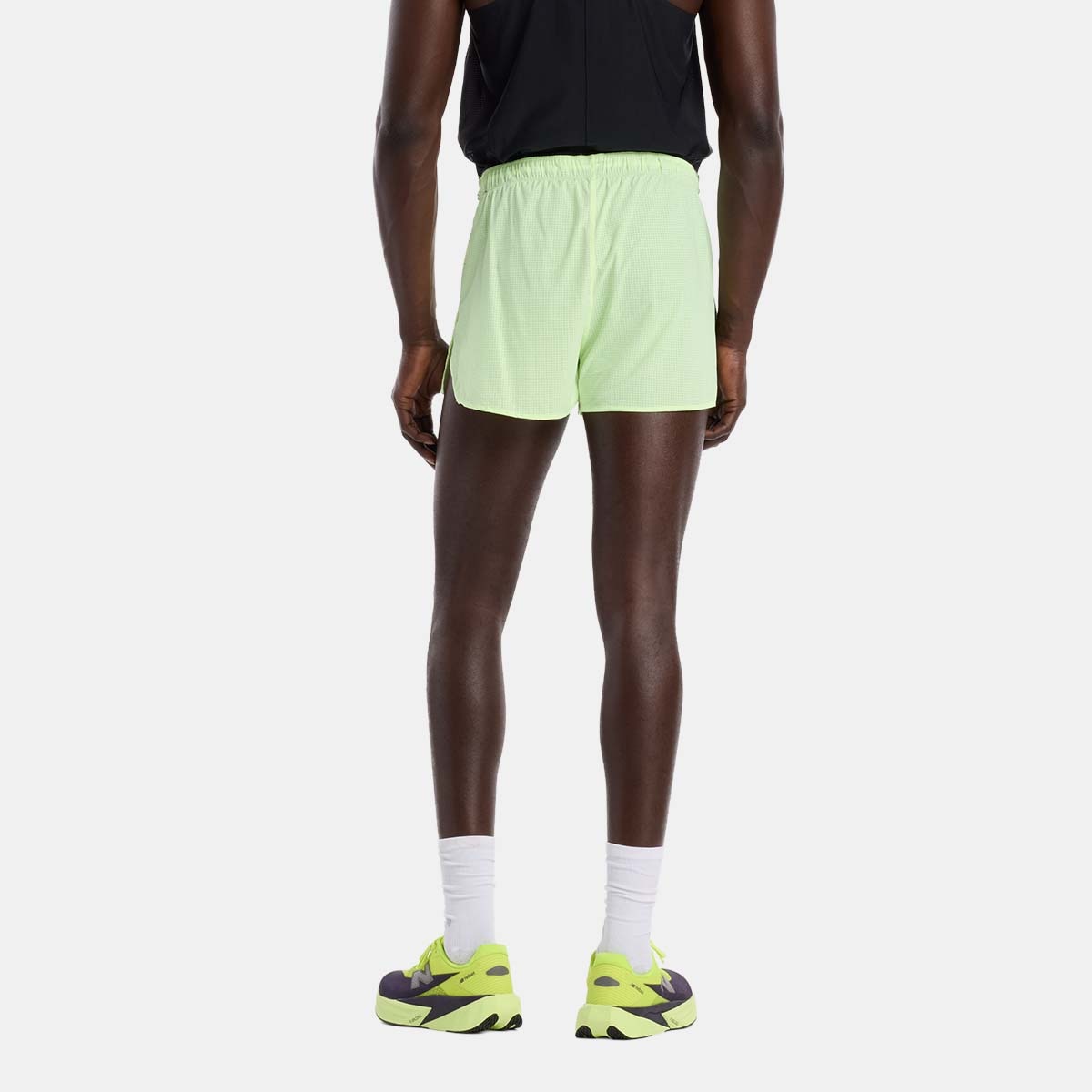 Calções de Running de Homem 3" RC Ultra Light Printed Amarelo-flúor / Preto-3