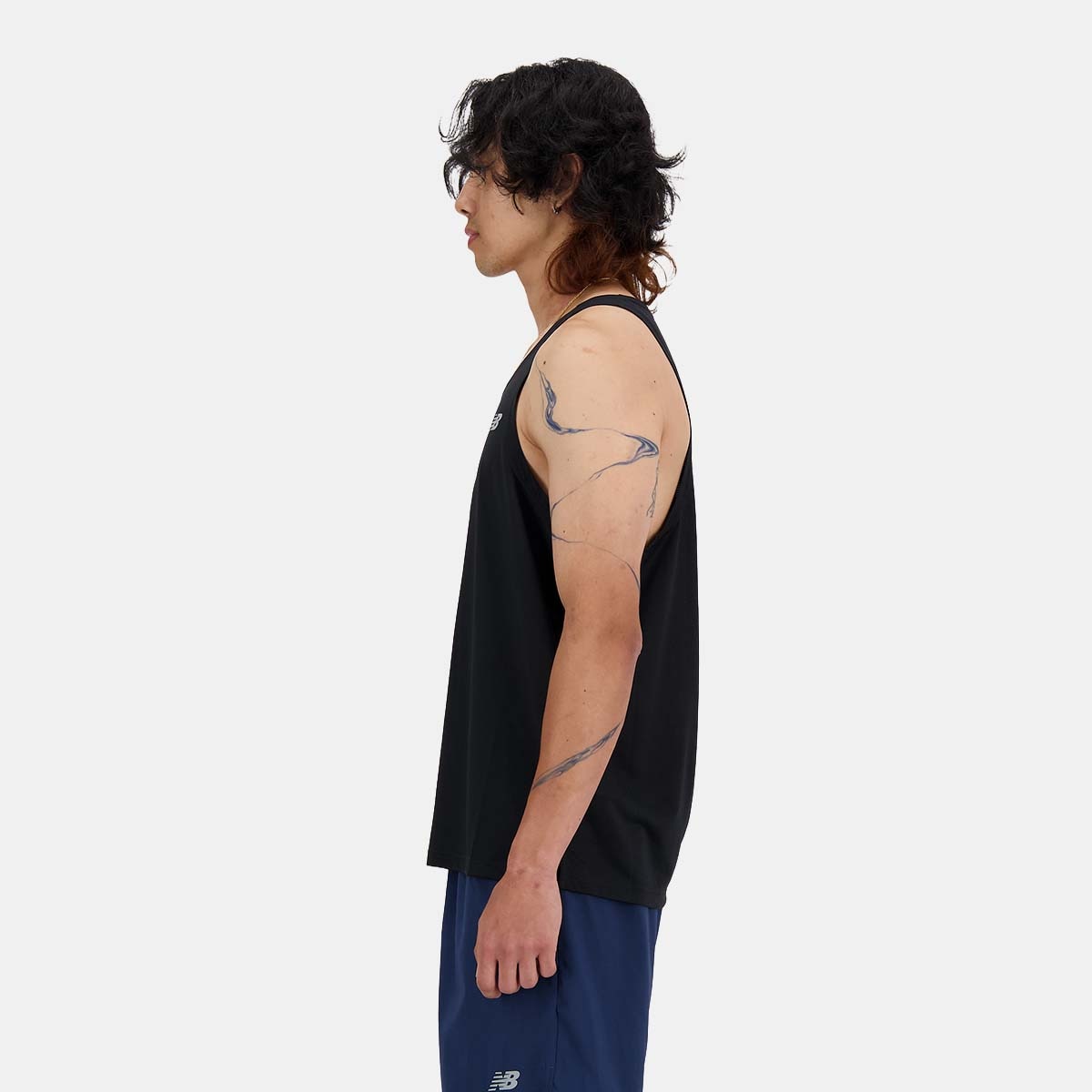 T-shirt sem Mangas de Running de Homem Sport Essentials Preto-2