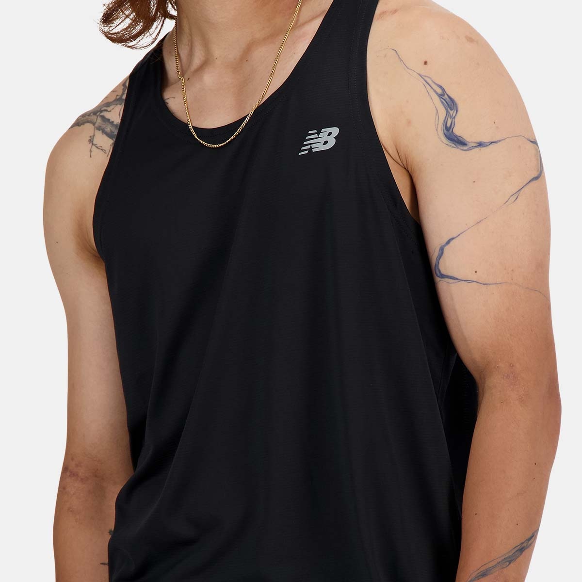 T-shirt sem Mangas de Running de Homem Sport Essentials Preto-4