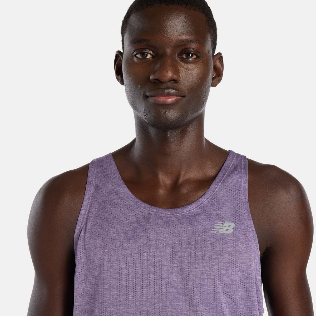 T-shirt sem Mangas de Running de Homem Athletics Roxo-4