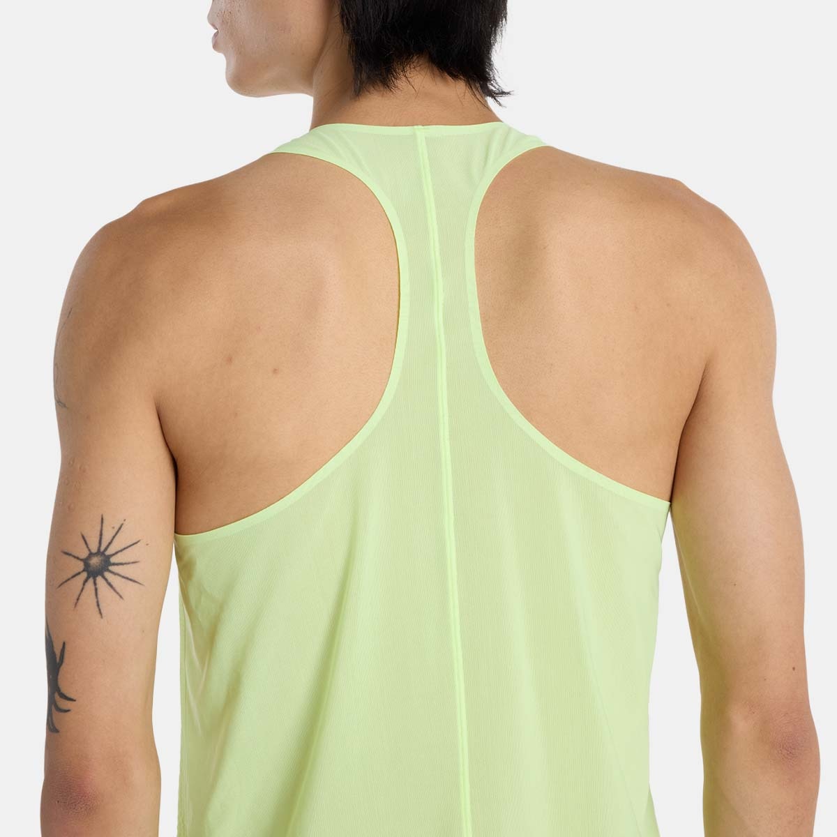 T-shirt sem Mangas de Running de Homem Race Day Ultra Light Amarelo-flúor-6