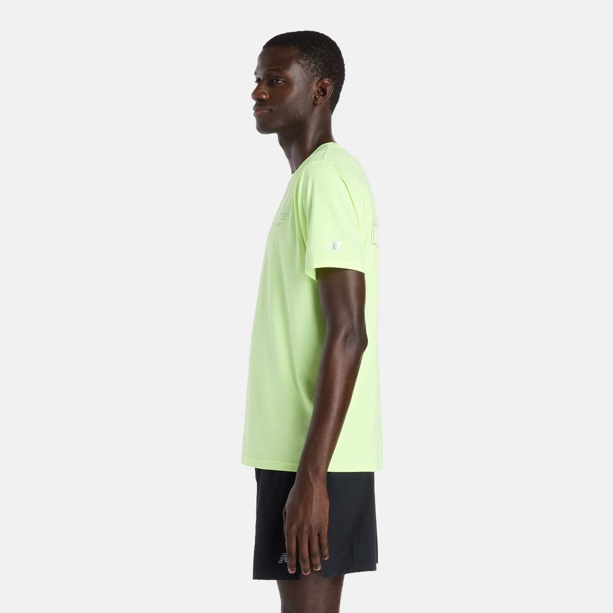 T-shirt de Training de Homem Reflective Poly Amarelo-flúor-2