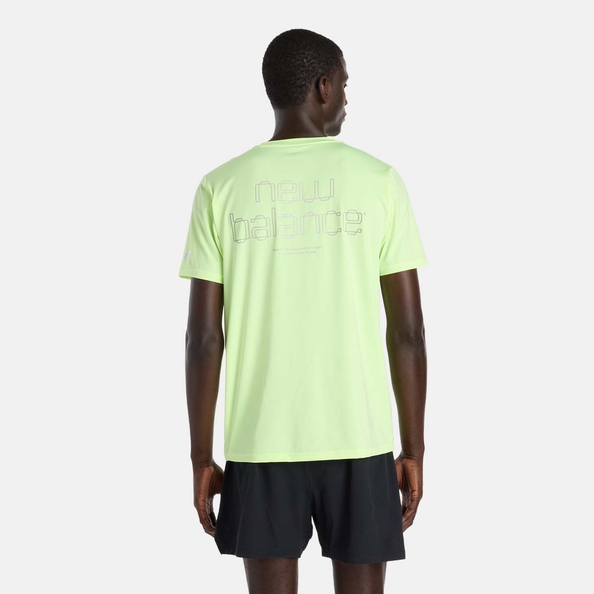 T-shirt de Training de Homem Reflective Poly Amarelo-flúor-3