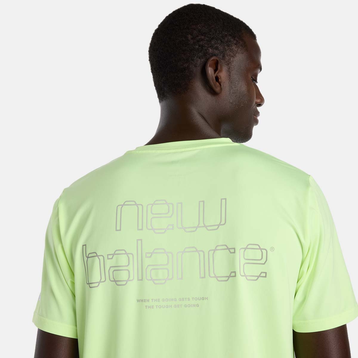 T-shirt de Training de Homem Reflective Poly Amarelo-flúor-5