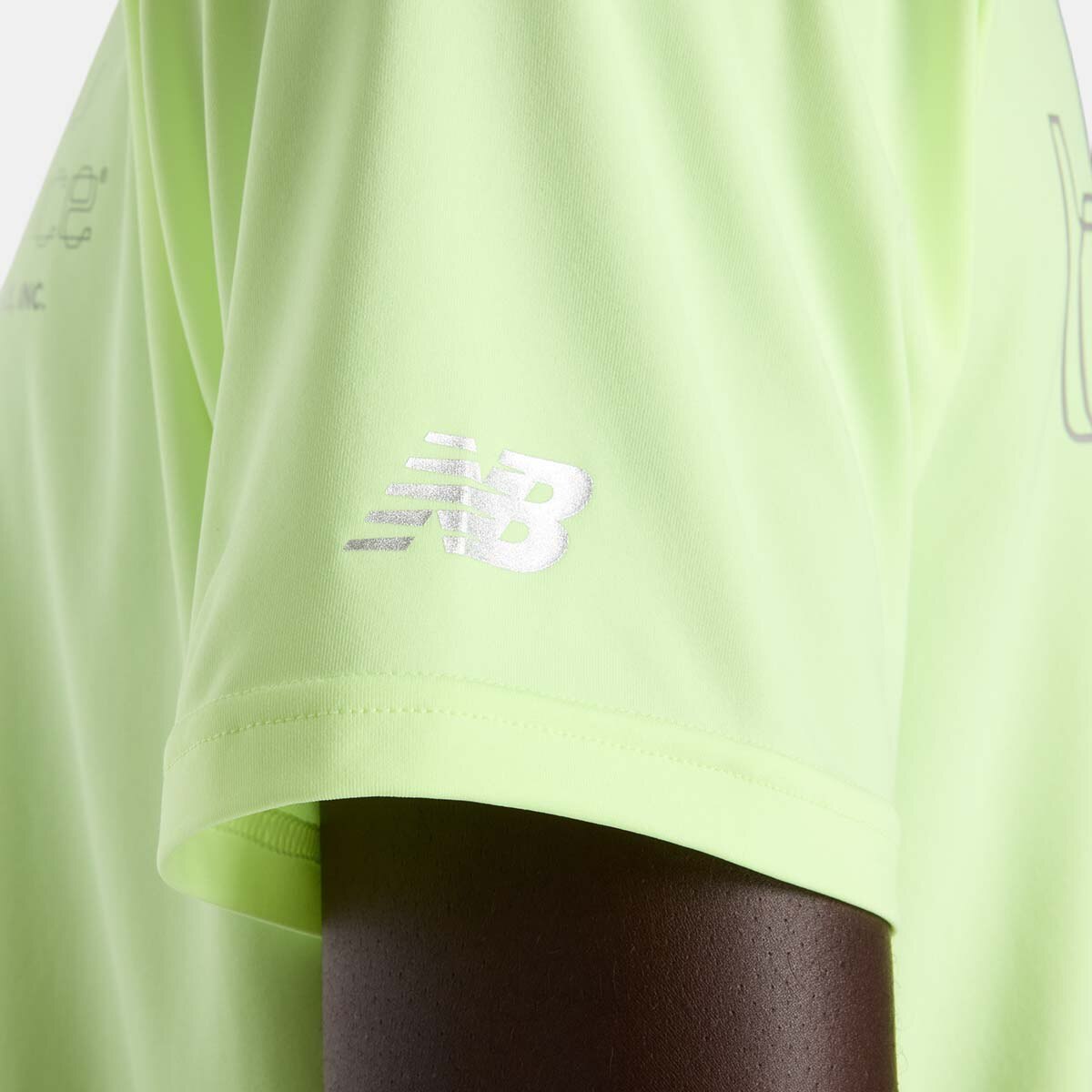 T-shirt de Training de Homem Reflective Poly Amarelo-flúor-6