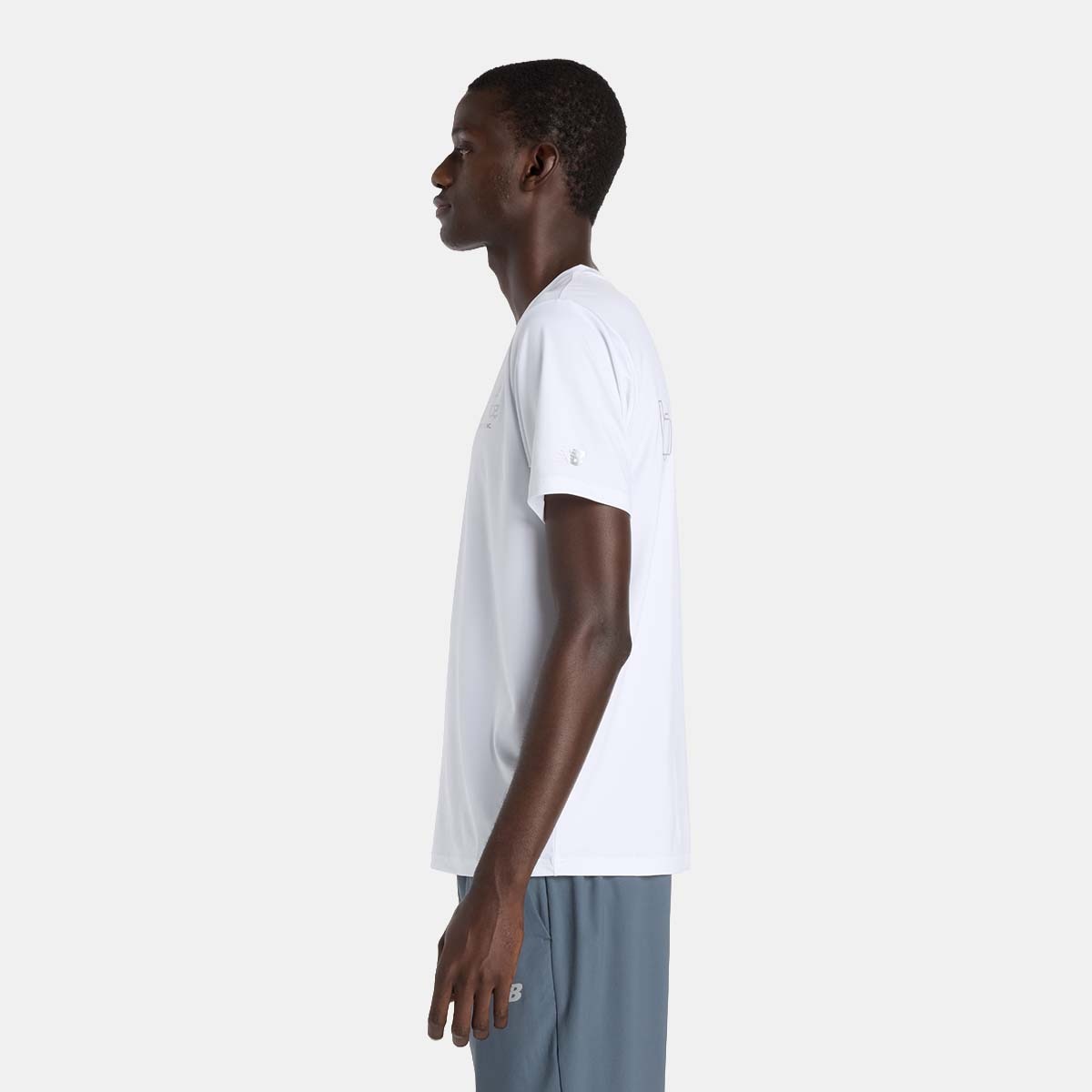 T-shirt de Training de Homem Reflective Poly Branco-2