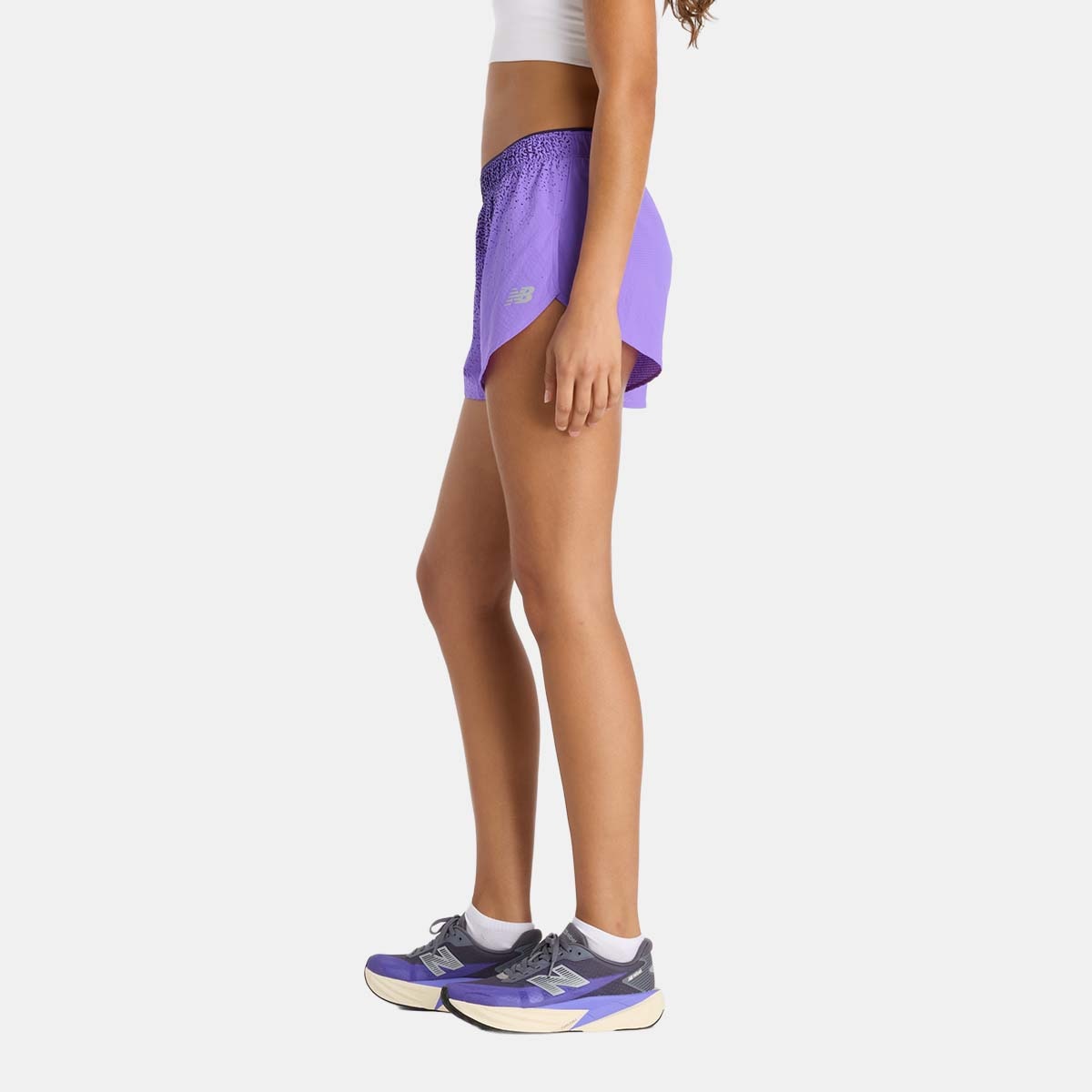 Calções de Running de Mulher 3" RC Ultra Light Printed Lilás-2