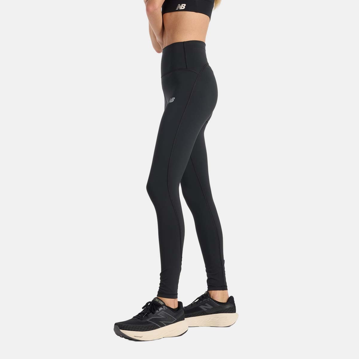 Leggings de Running de Mulher 27" Sleek High Rise Preto-2