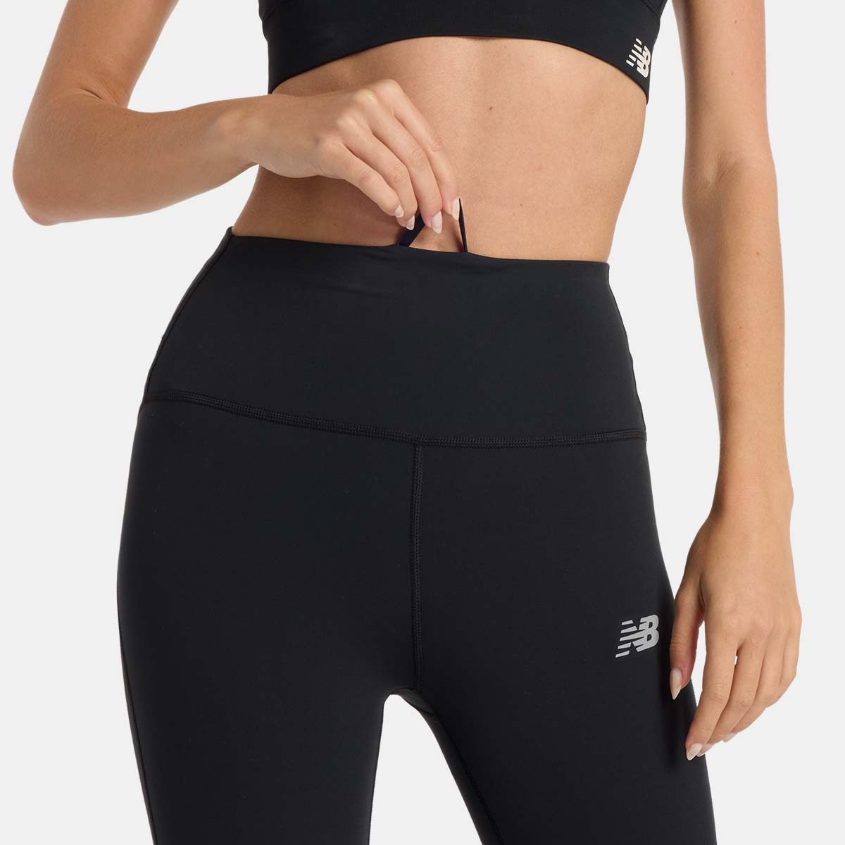 Leggings de Running de Mulher 27" Sleek High Rise Preto-4