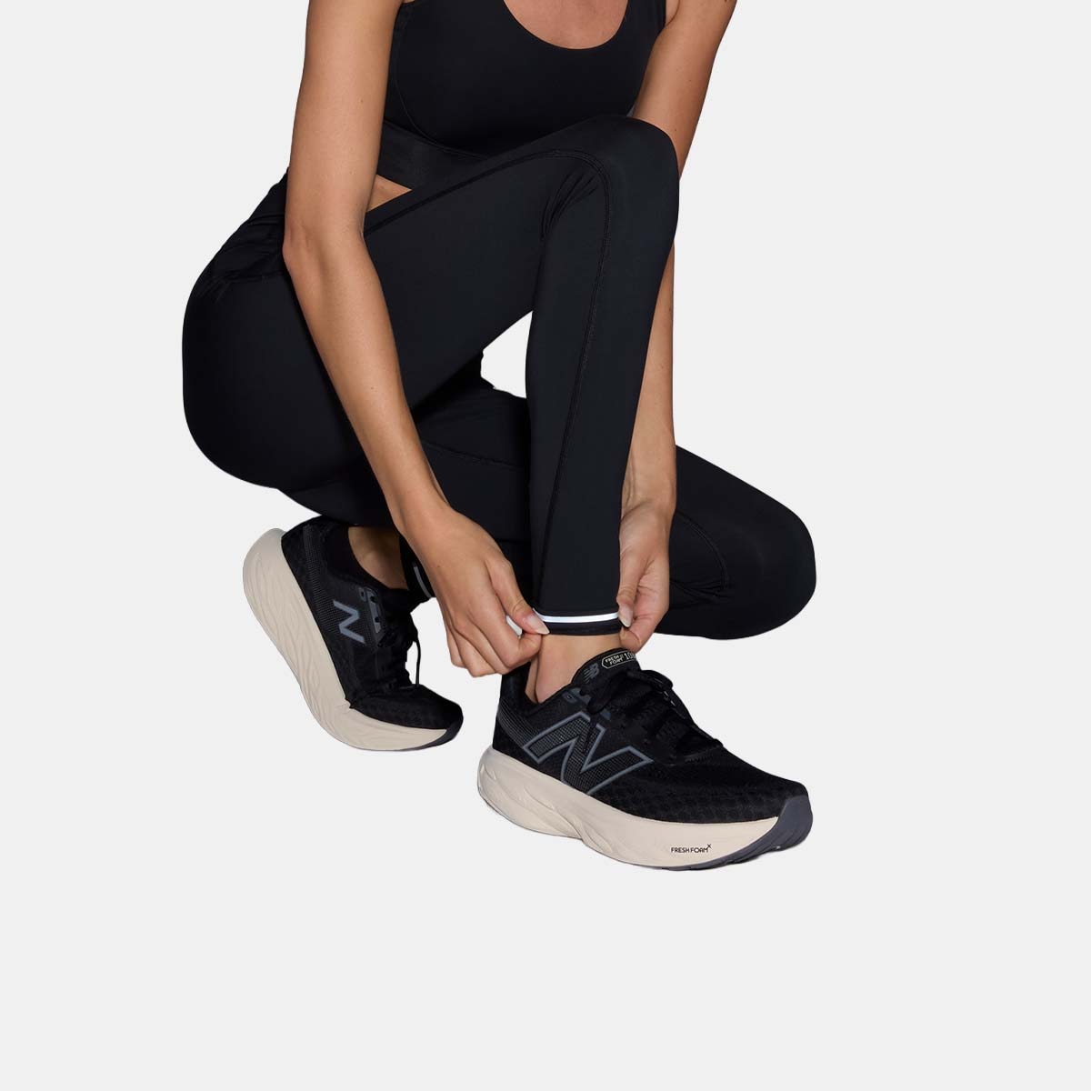Leggings de Running de Mulher 27" Sleek High Rise Preto-6