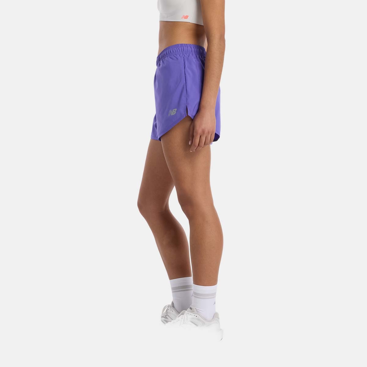 Calções de Running de Mulher 3" Sport Essentials Lilás-2