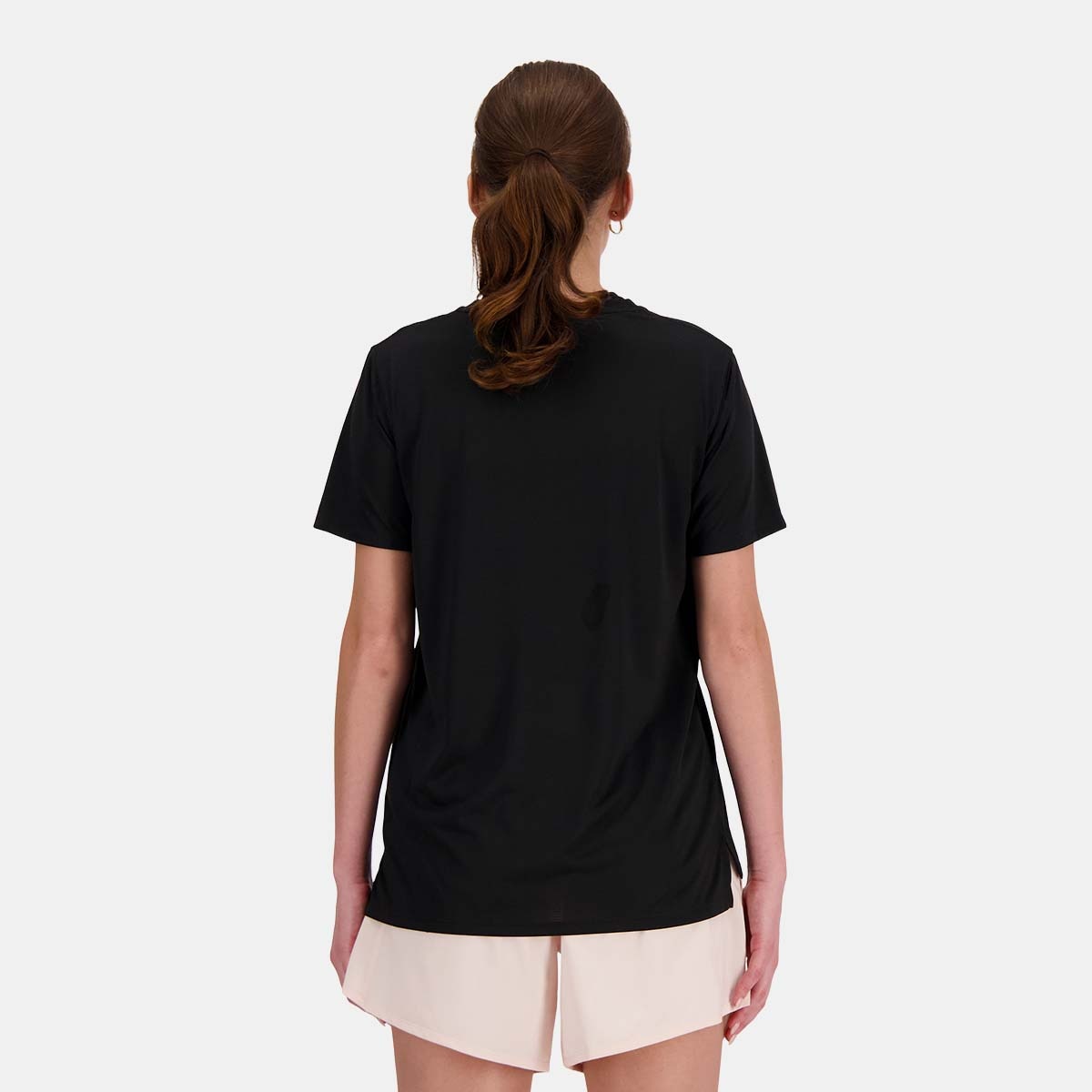 T-shirt de Running de Mulher Sport Essentials Preto-3