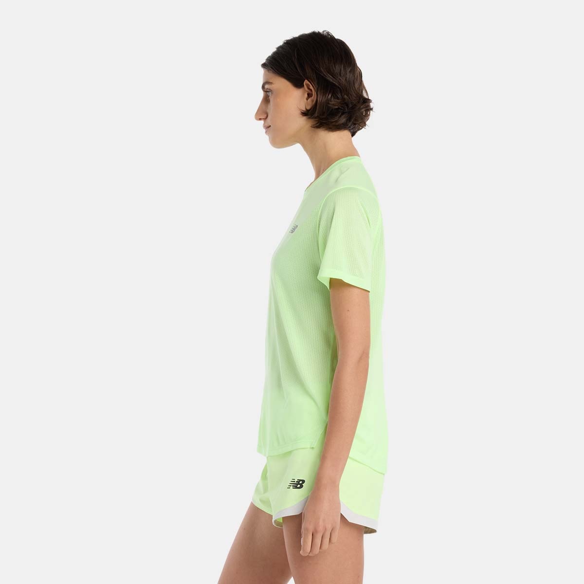 T-shirt de Running de Mulher Athletics Verde Lima-2