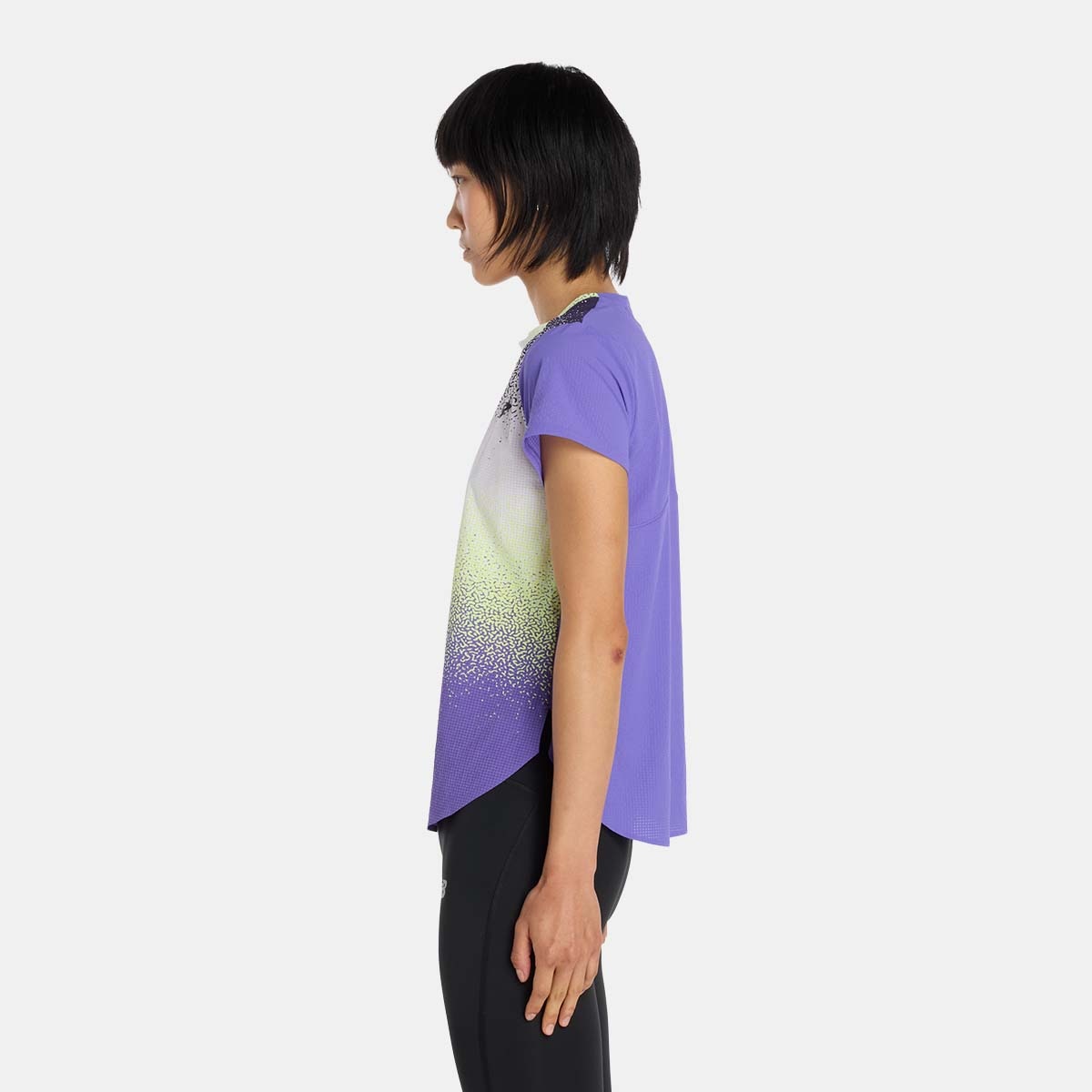 T-shirt de Running de Mulher Race Day Ultra Light Printed Lilás/Multicolor-2