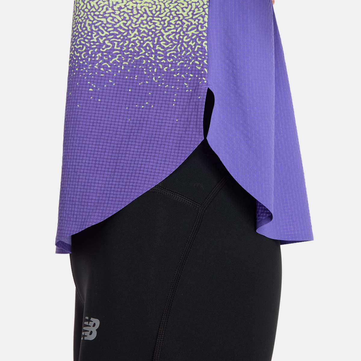 T-shirt de Running de Mulher Race Day Ultra Light Printed Lilás/Multicolor-5