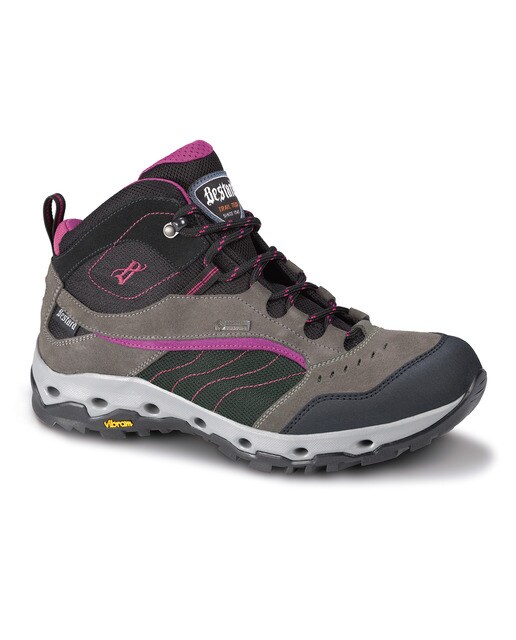 Bestard Botas de montaña de mujer Space Mid Gris / Rosa