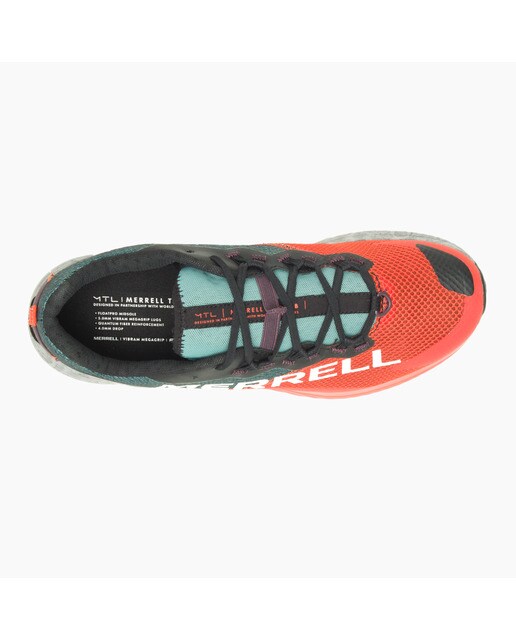 Imagen 6 de Zapatillas de trail running de mujer MTL Long Sky 2 Merrell - Naranja / Verde Naranja / Verde