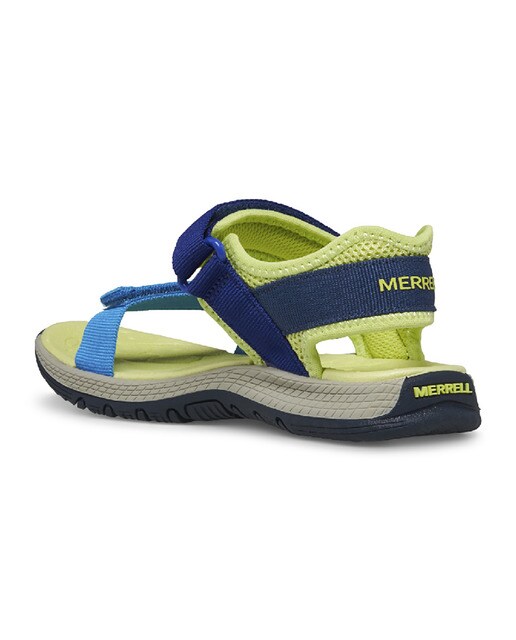 Sandalias de montaña de niños Kahuna Web Merrell - Amarillo / Azul Amarillo / Azul-4