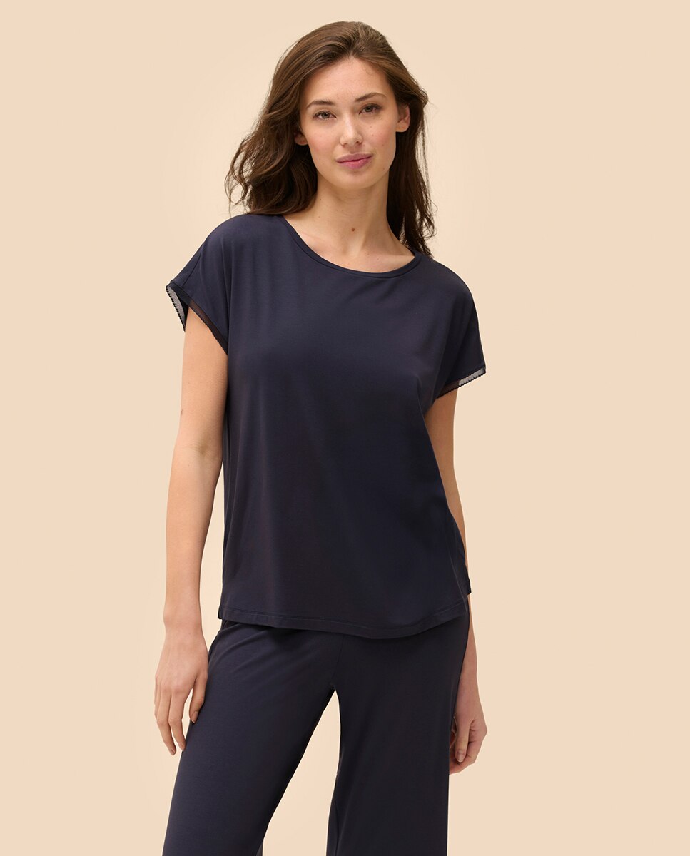 Camisola de Pijama Azul-1