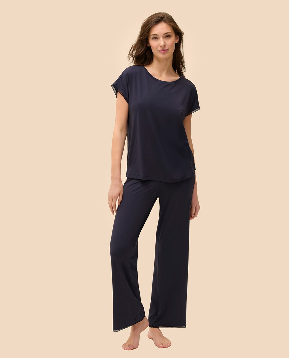 Camisola de Pijama Azul-2