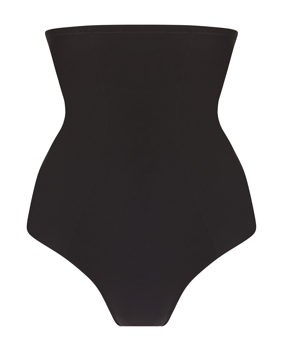 Cueca de Cintura Subida Retro Preto-4