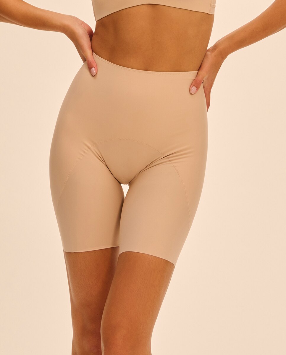 Cueca Tipo Bermuda Adelgaçante Moldadora Nude-2