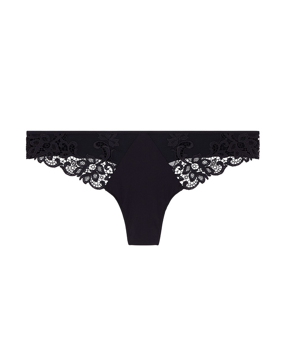 Tanga Saga bordada branca Preto-5