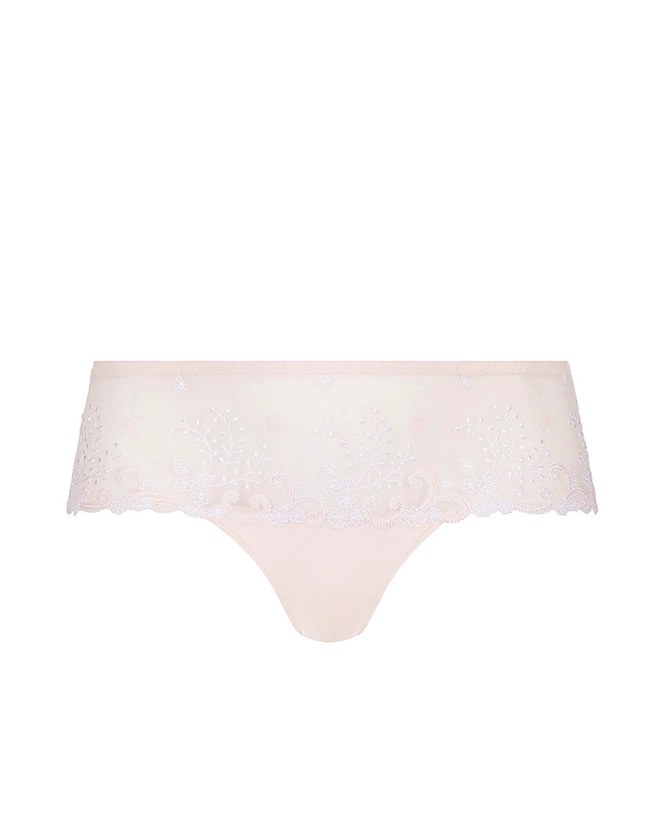Culotte Delice tul bordado rosa Maquillaje Simone Pérèle Maquillaje-4