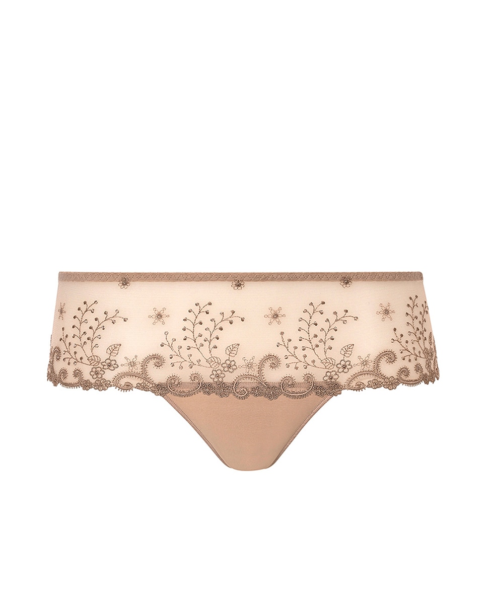 Culotte Delice de Tule com Bordado - Rosa Natural-4