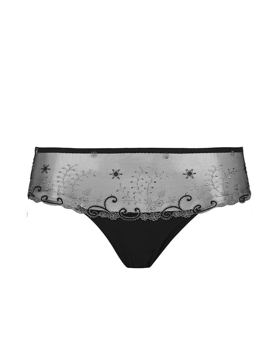 Culotte Delice de Tule com Bordado - Rosa Preto-4