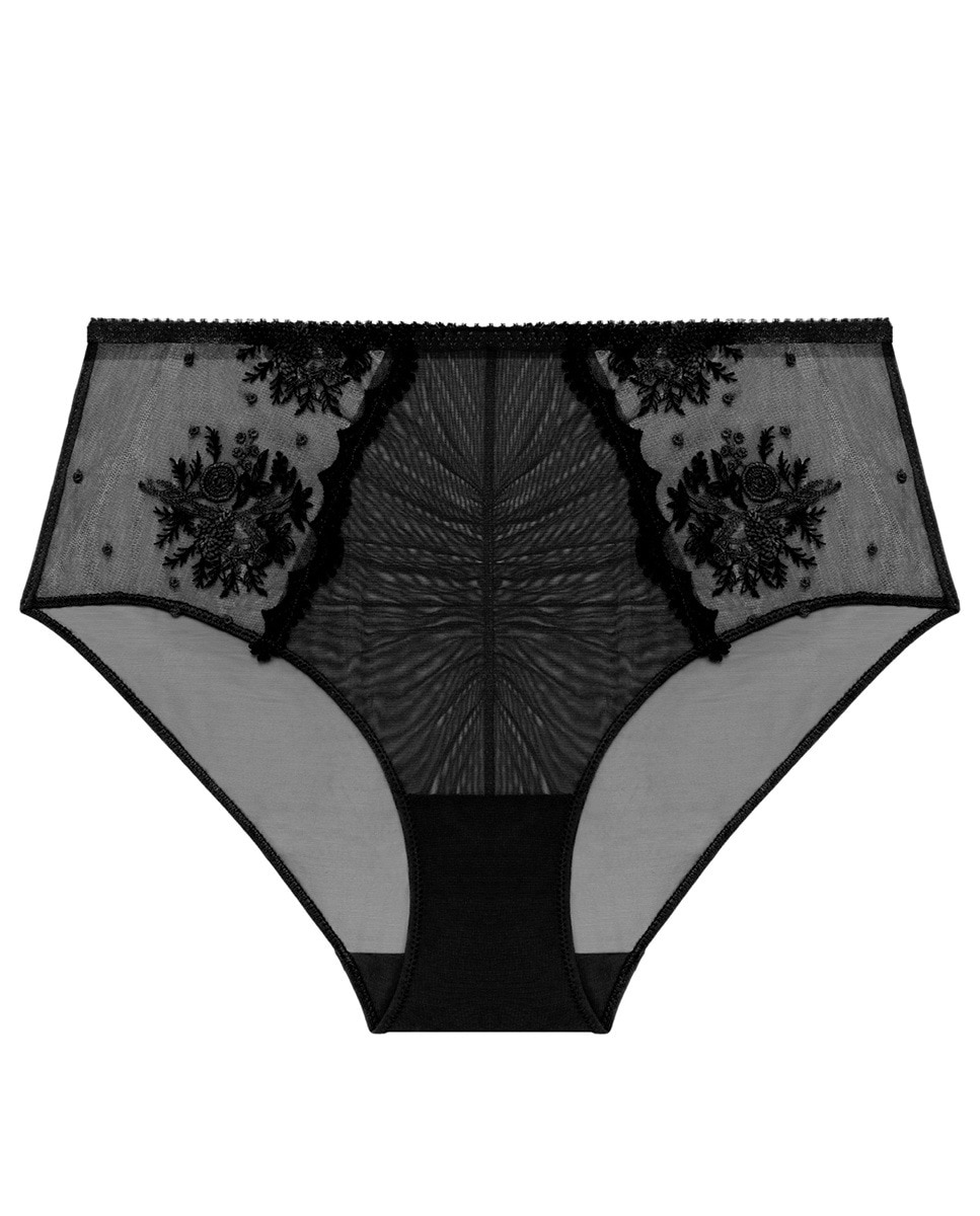 Cueca de cintura subida Preto-8