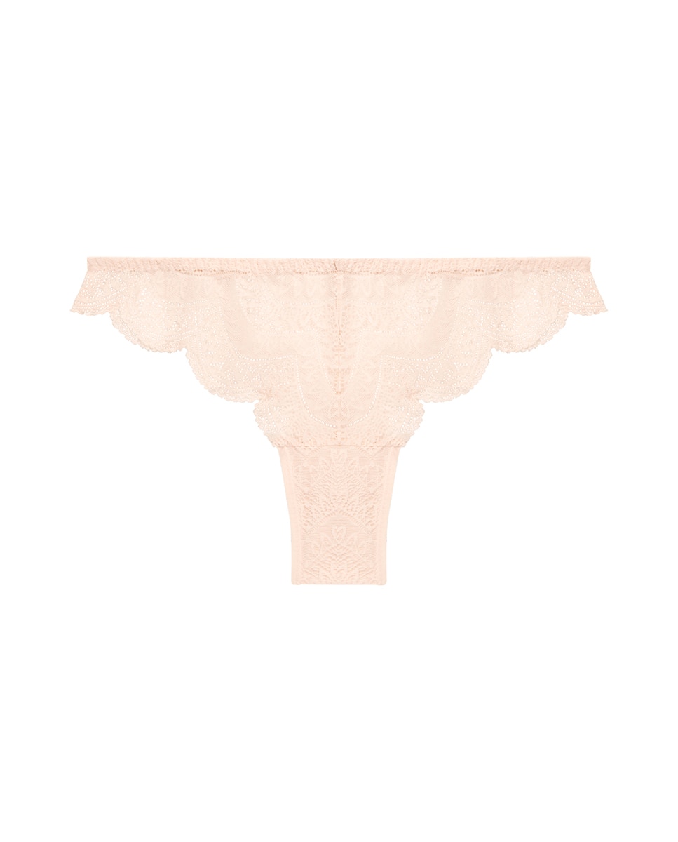 Tanga decotada por diante e atrás, cobre a parte superior dos glúteos, de forma mas envolvente que uma tanga clássica Rosa-6
