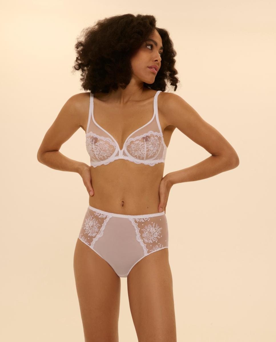 Cueca de cintura subida Branco-8