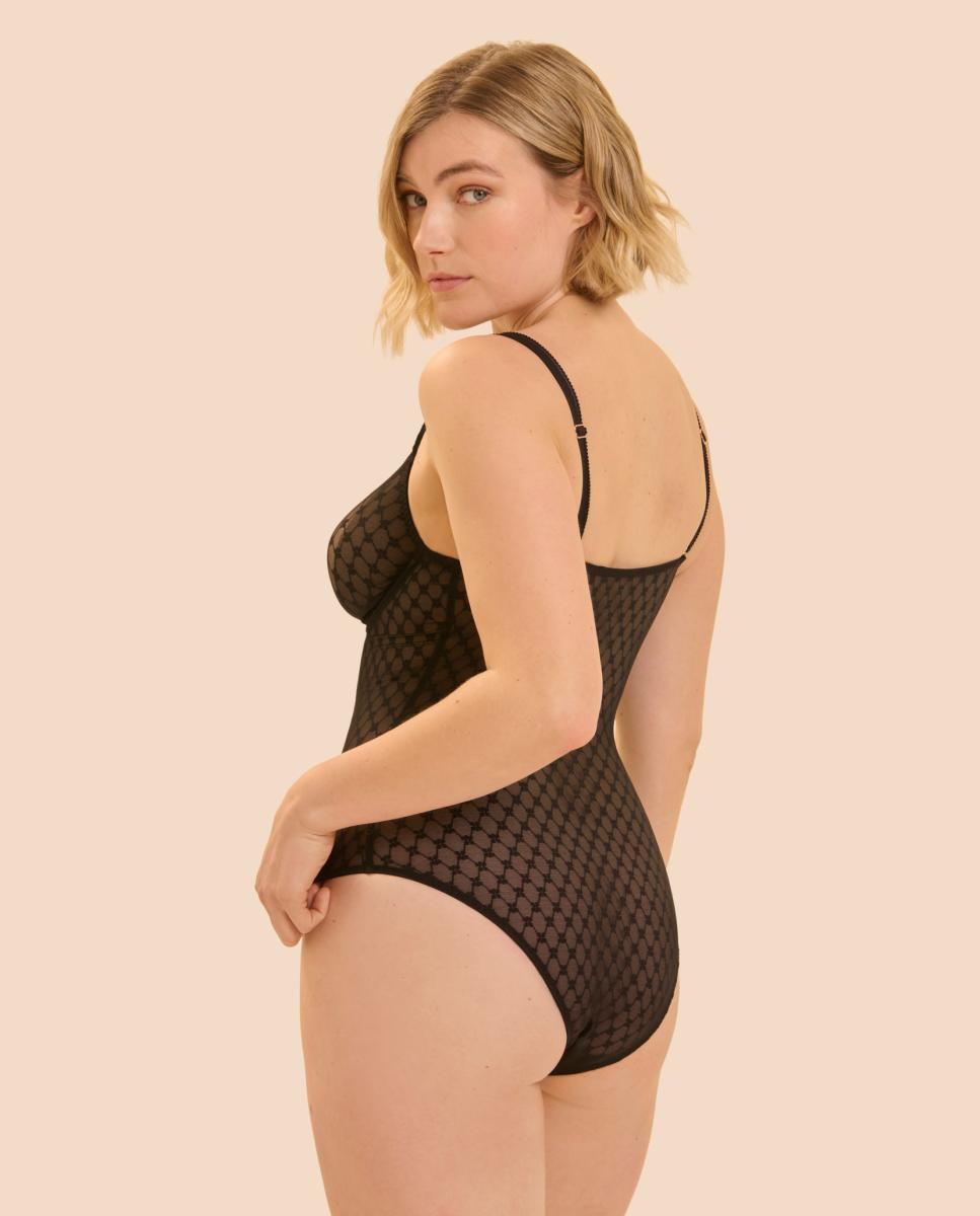 Body Con Aros Armado - Simone Pérèle - Negro Negro-2