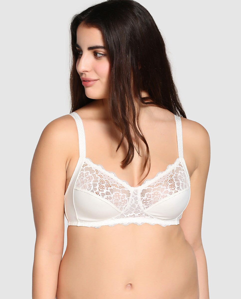 Sujetador de mujer Simone Pérèle de gran capacidad con aro - Blanco Blanco-1