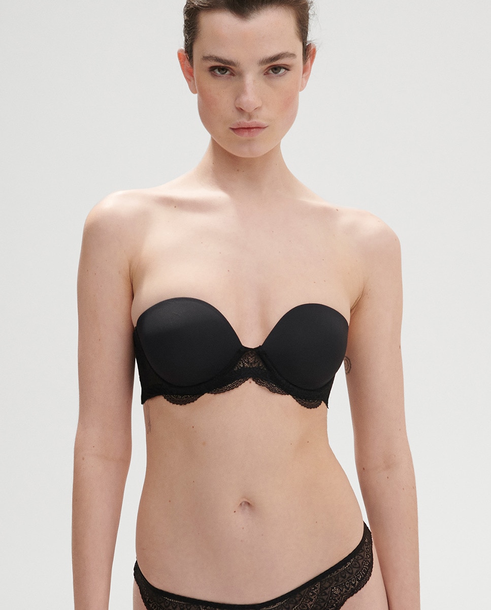 Sujetador bandeau Karma con aro - Simone Pérèle - Negro Negro-1