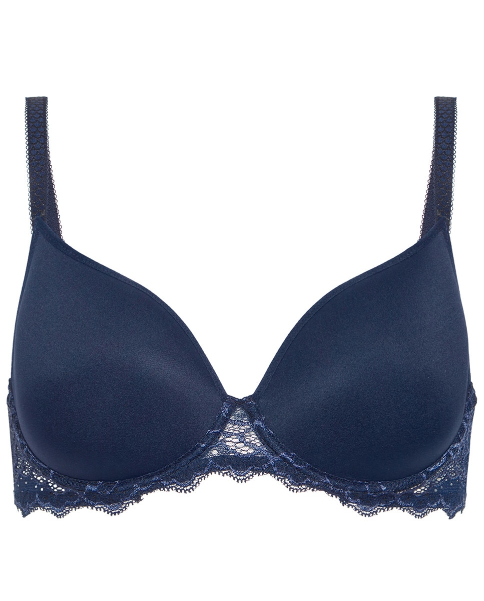 Soutien sexy de mulher Simone Pérèle pré-formado com enchimento 3D e aro Azul-marinho-8