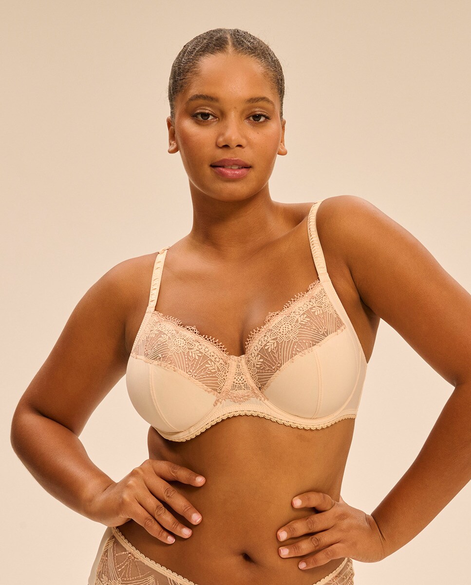 Soutien com Aro e de Copa Grande Nude-1