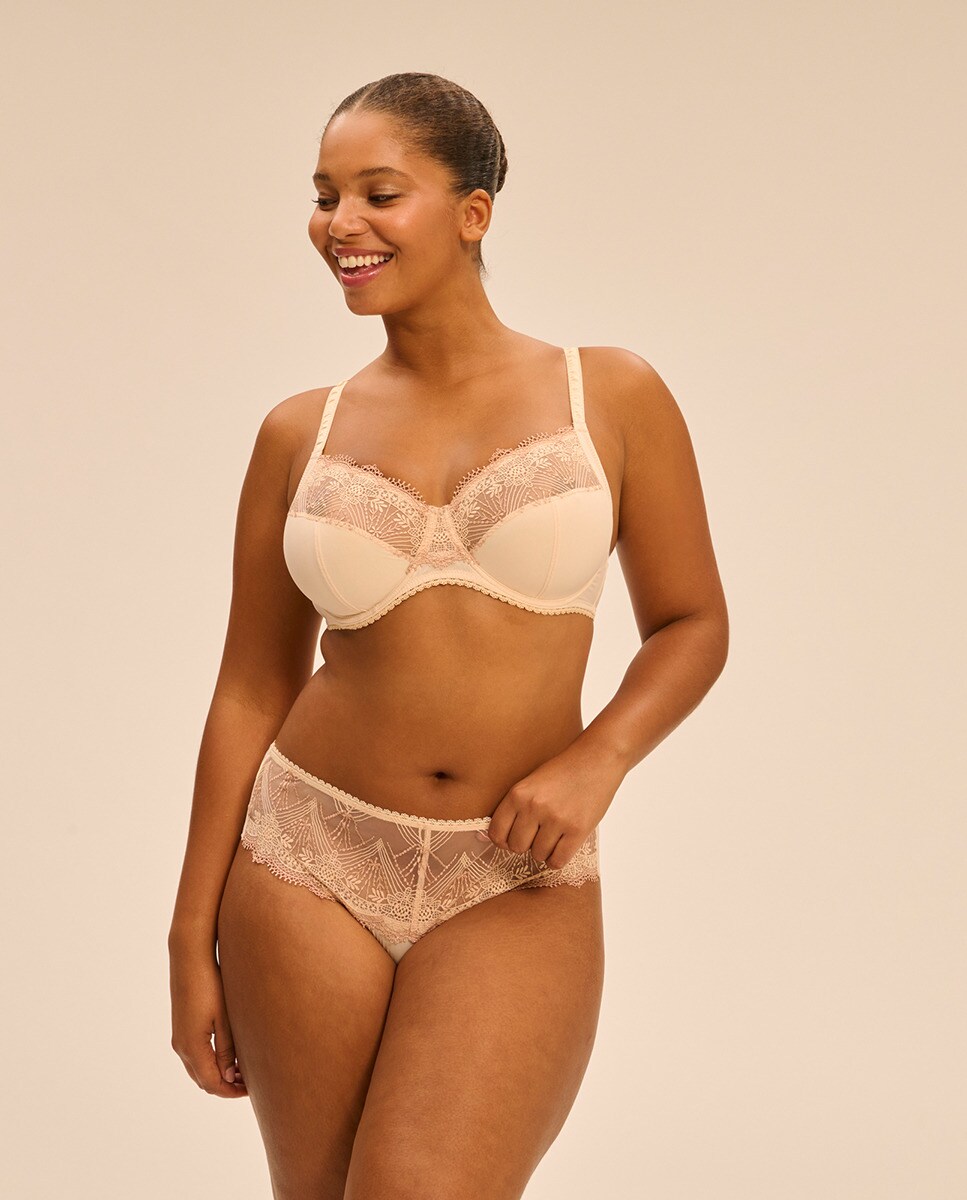 Soutien com Aro e de Copa Grande Nude-5