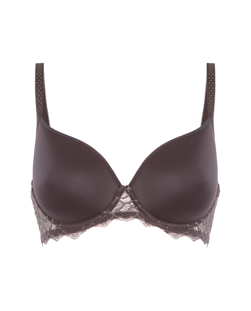 Sujetador sexy de mujer Simone Pérèle preformado con relleno 3D y aro - Marrón claro Gris oscuro-7