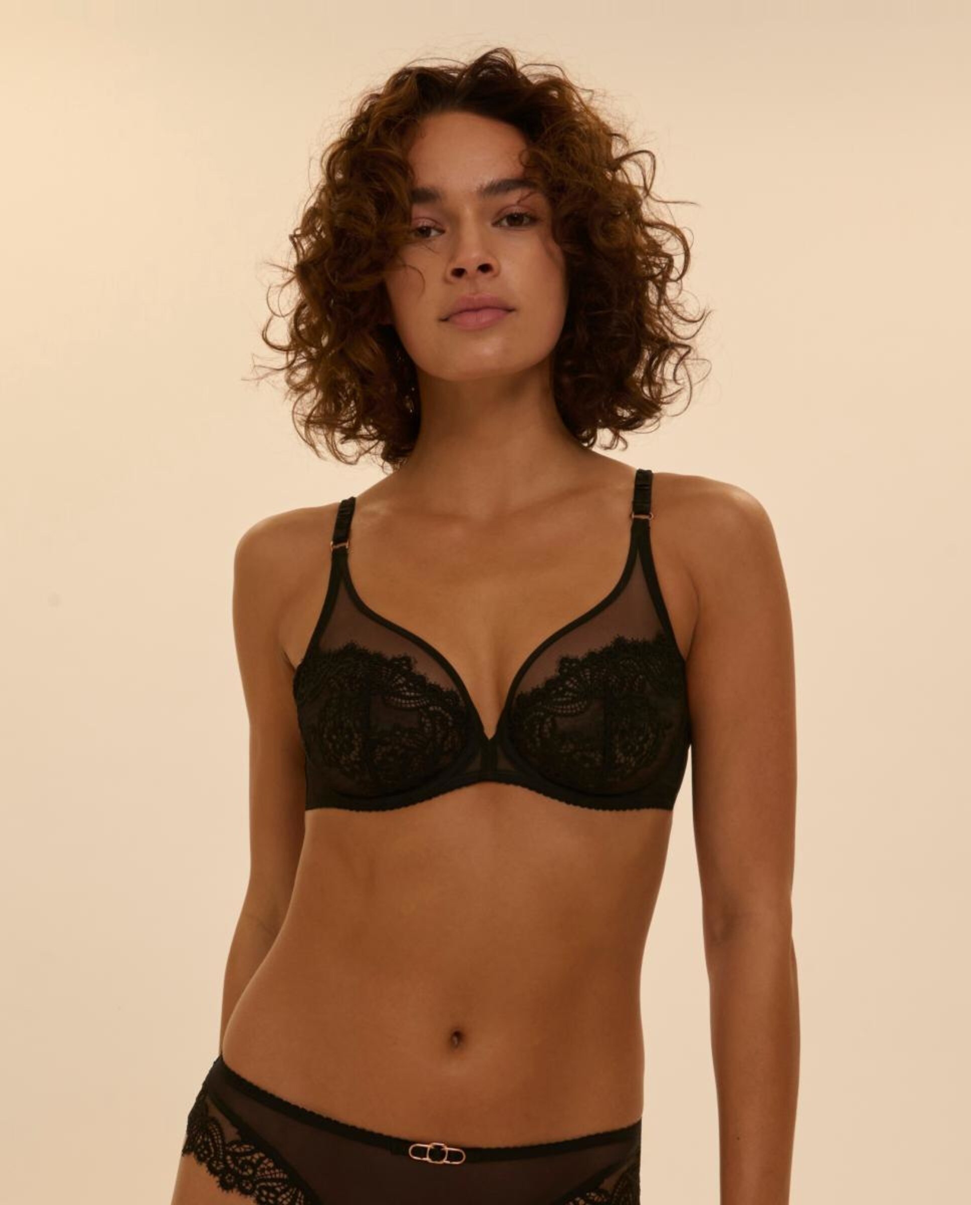Sujetador con aros escote profundo - Simone Pérèle - Negro Negro-3