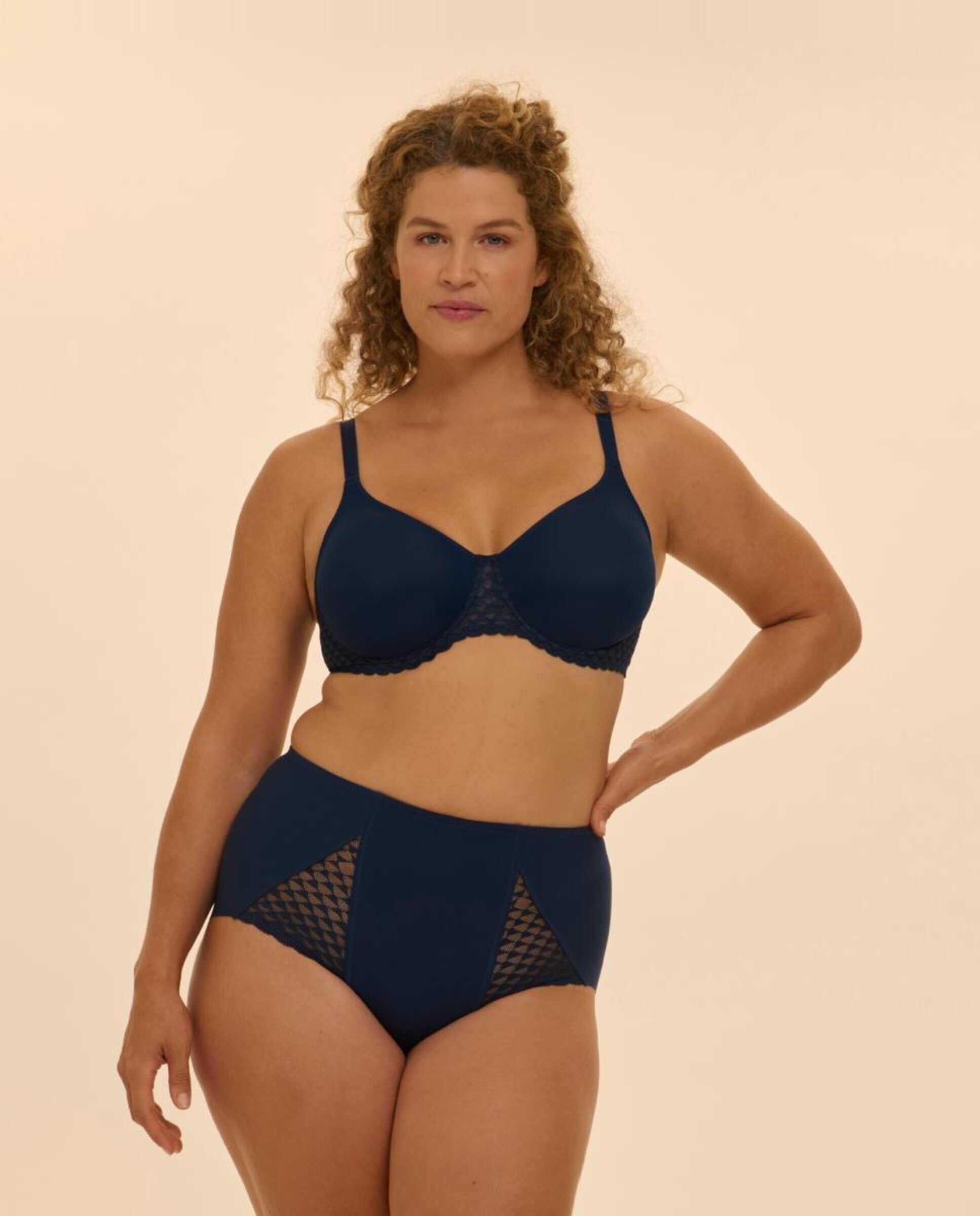 Sujetador con aros preformado control - Simone Pérèle - Azul Azul-5