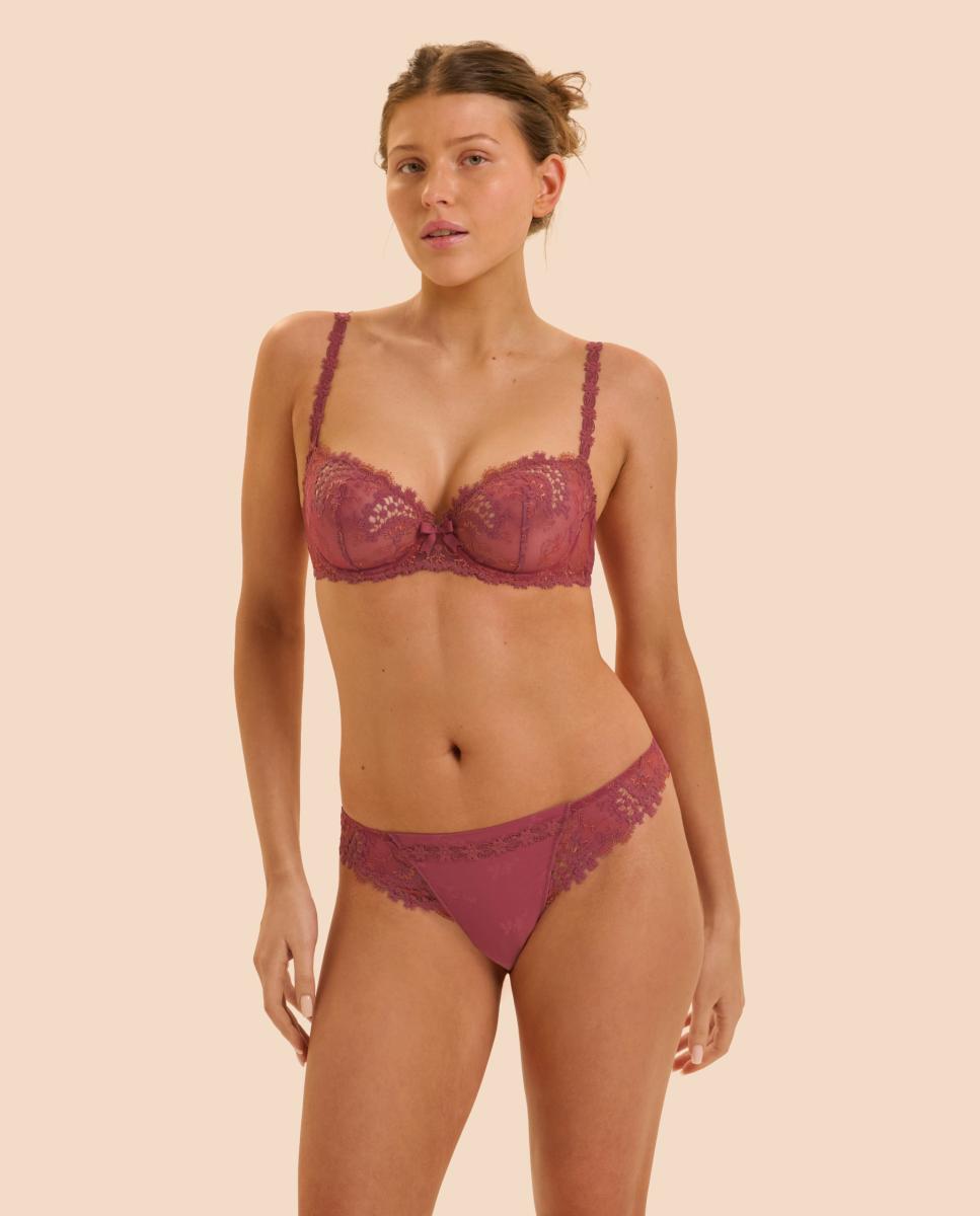 Soutien com Aros Balconette Rosa-3