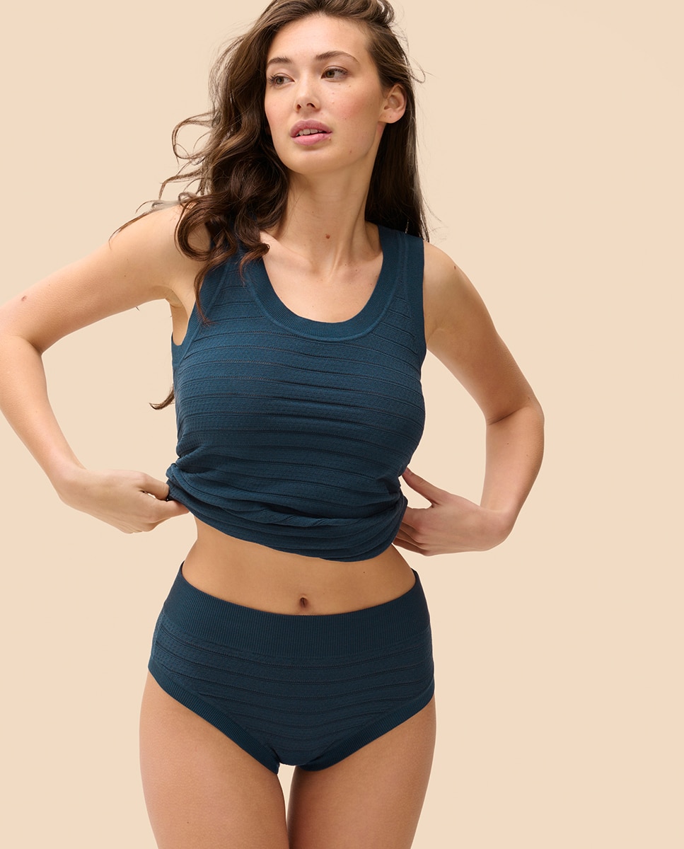 Top de mulher Azul-marinho-1