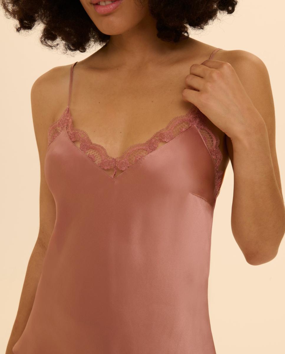 Top com Bordados Rosa-3